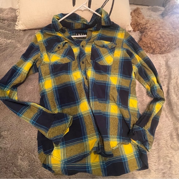 Blue & Yellow Flannel Size M - Picture 5 of 10